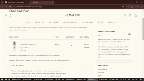 jo malone discount reddit